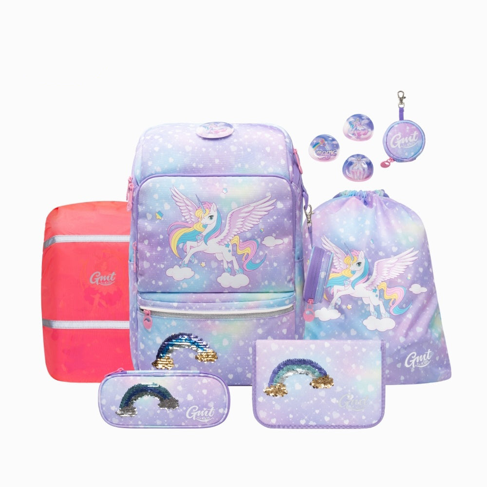 Schulranzen Katze Motiv 6er-Set mit Zubehör Schulranzen Katze Motiv 6er-Set mit Zubehör