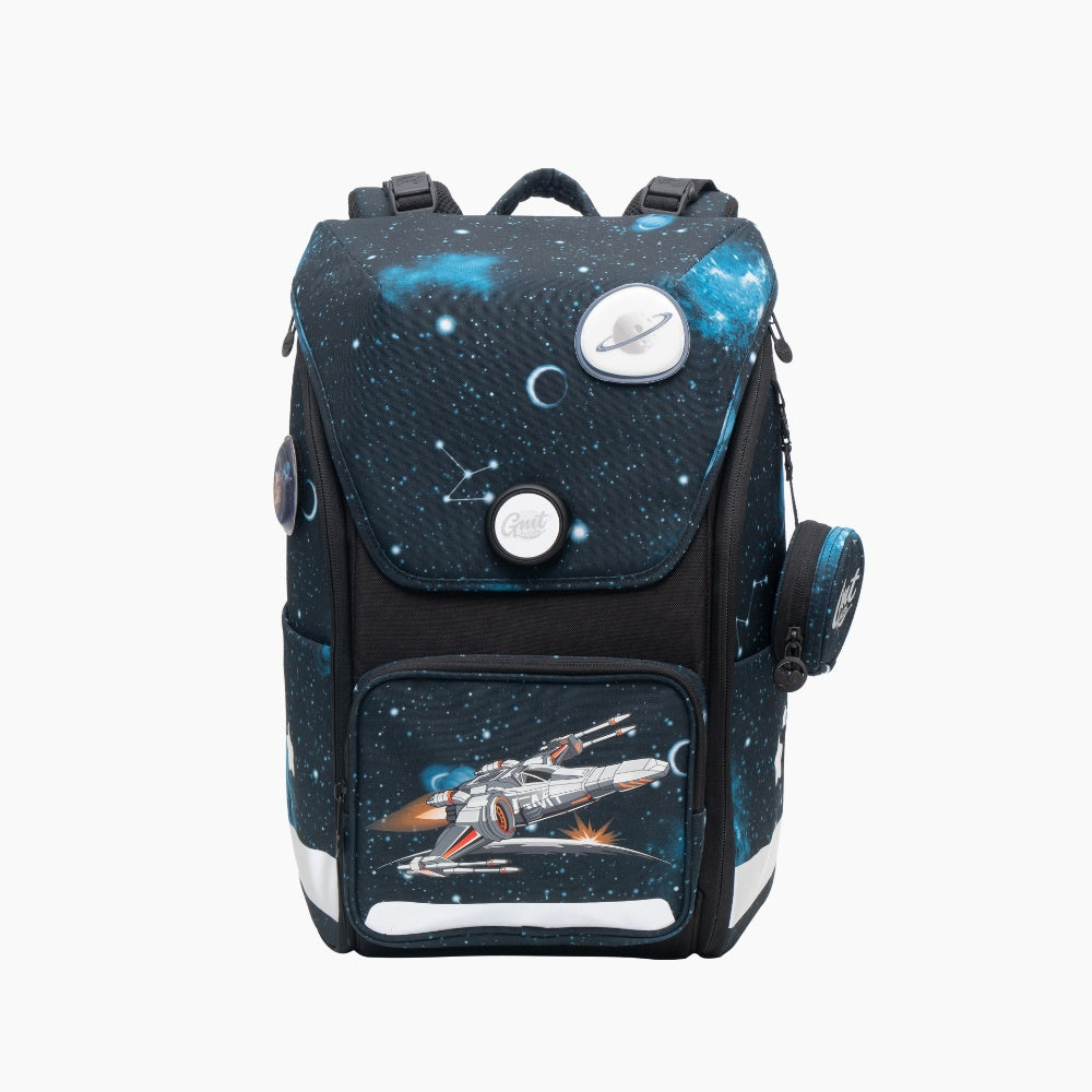 GMT WALL Klassischer Schulranzen 6-teiliges Set - Raumschiff
