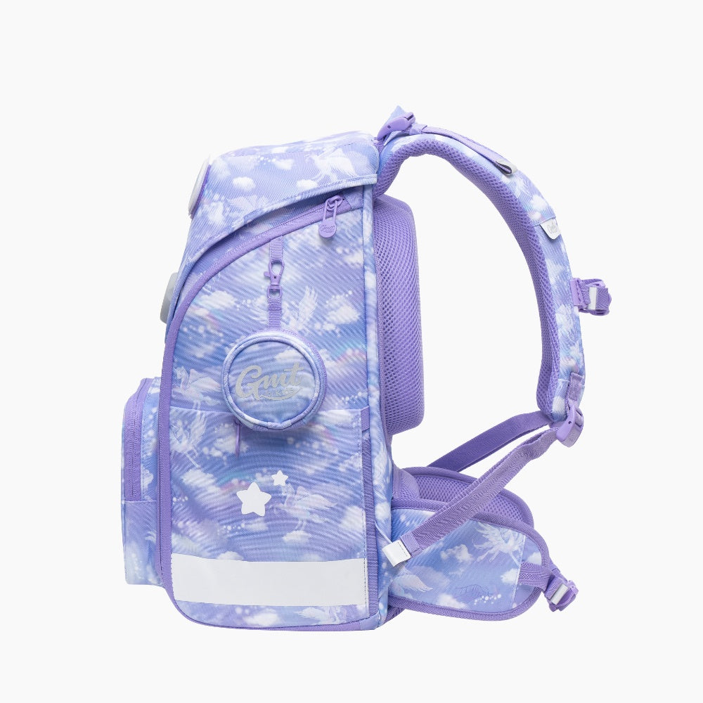 GMT WALL Klassischer Schulranzen 6-teiliges Set - Regenbogeneinhorn