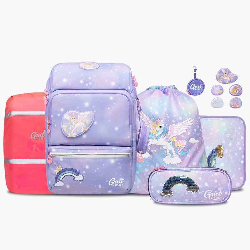 GMT LIGHT PRO 6-teiliges Sportbeutel-Set - Einhorn