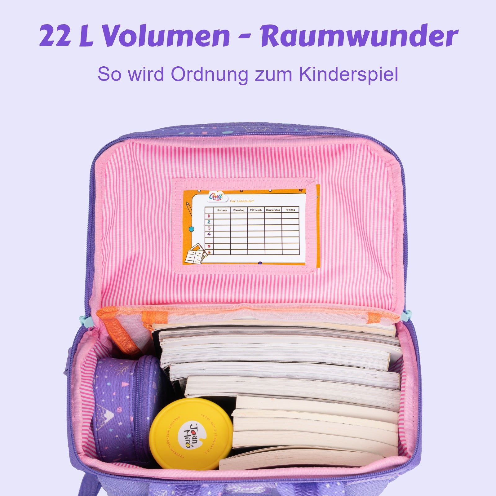 GMT LIGHT Schulranzen 4-teiliges Set - Prinzessin Kitty