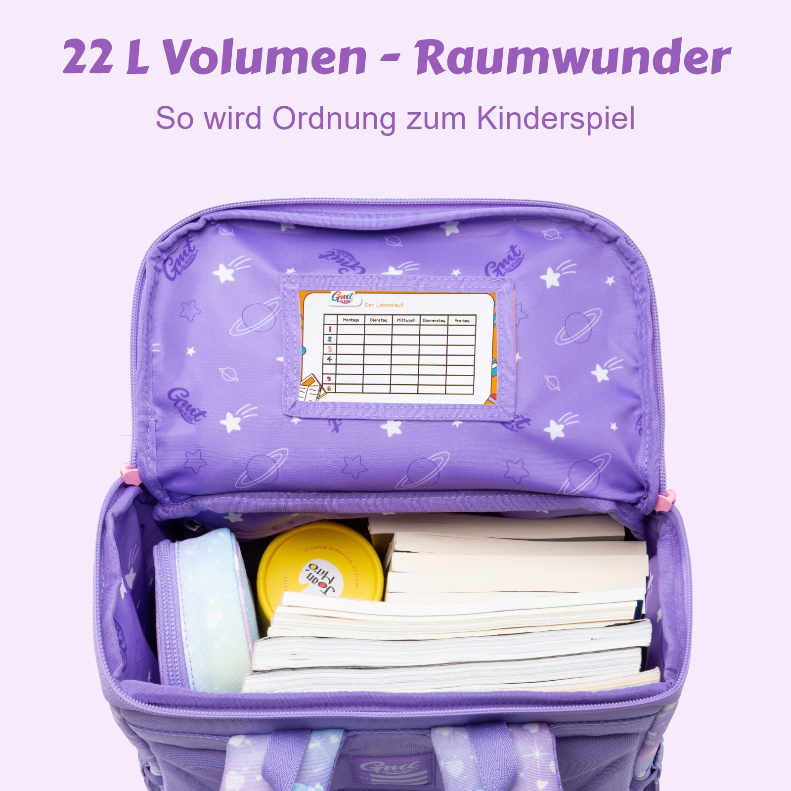 GMT LIGHT Schulranzen 6-teiliges Sportbeutel-Set - Einhorn