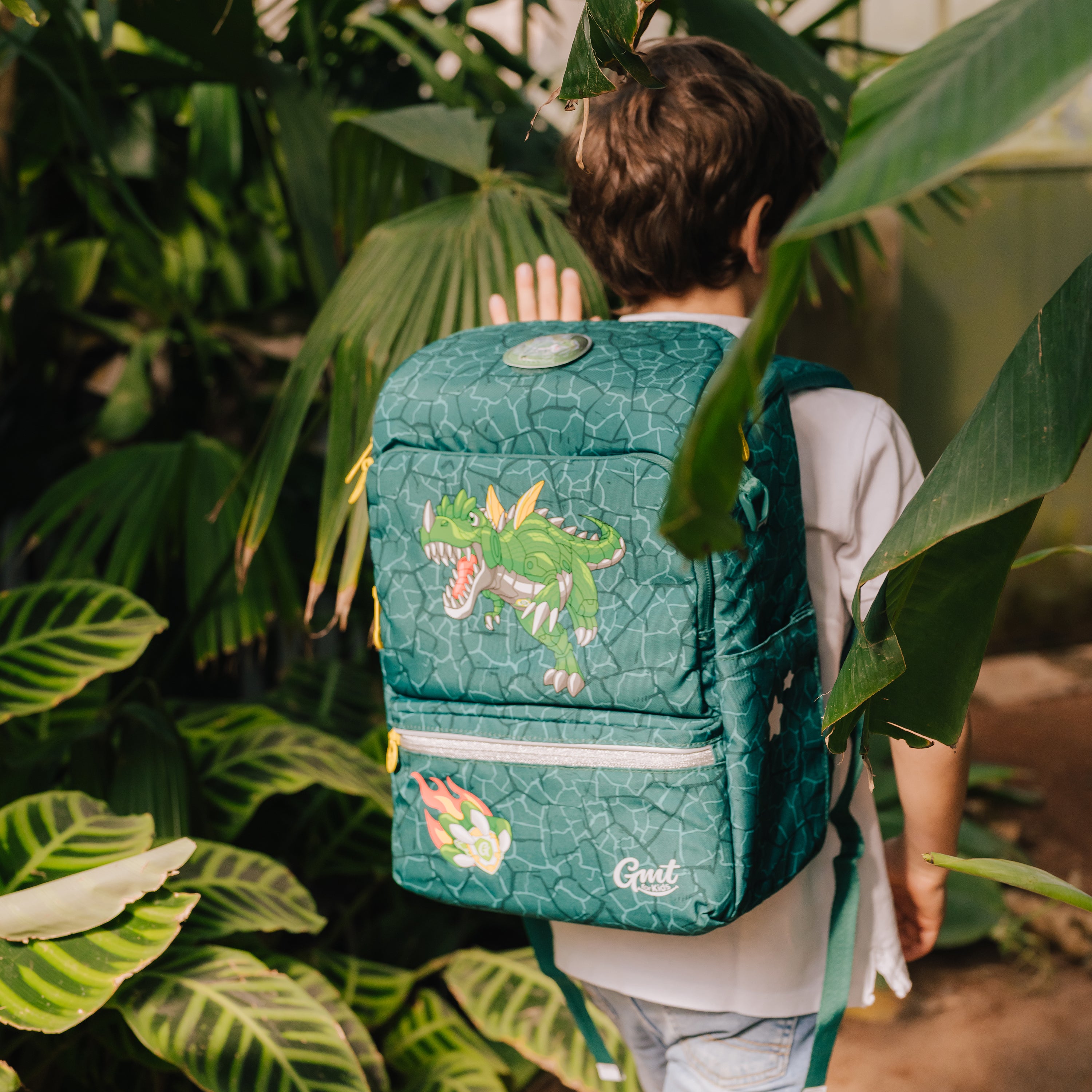 GMT LIGHT Schulranzen 6-teiliges Set- Roboter Dino
