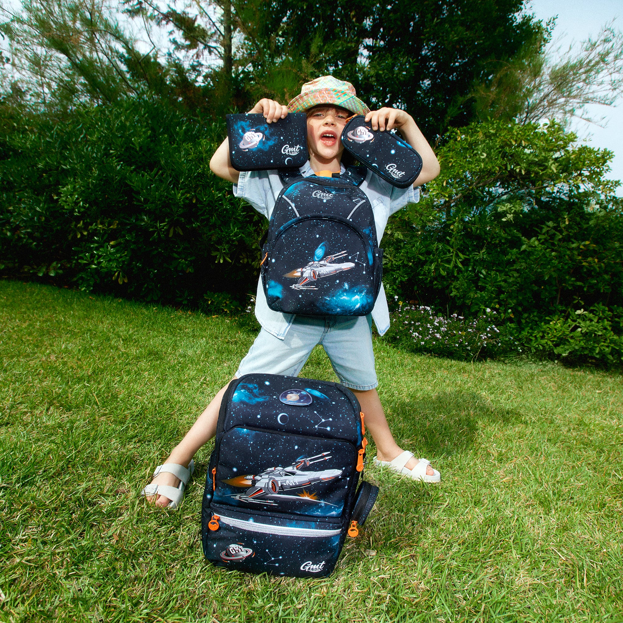 GMT LIGHT Schulranzen 6-teiliges Set - Raumschiff