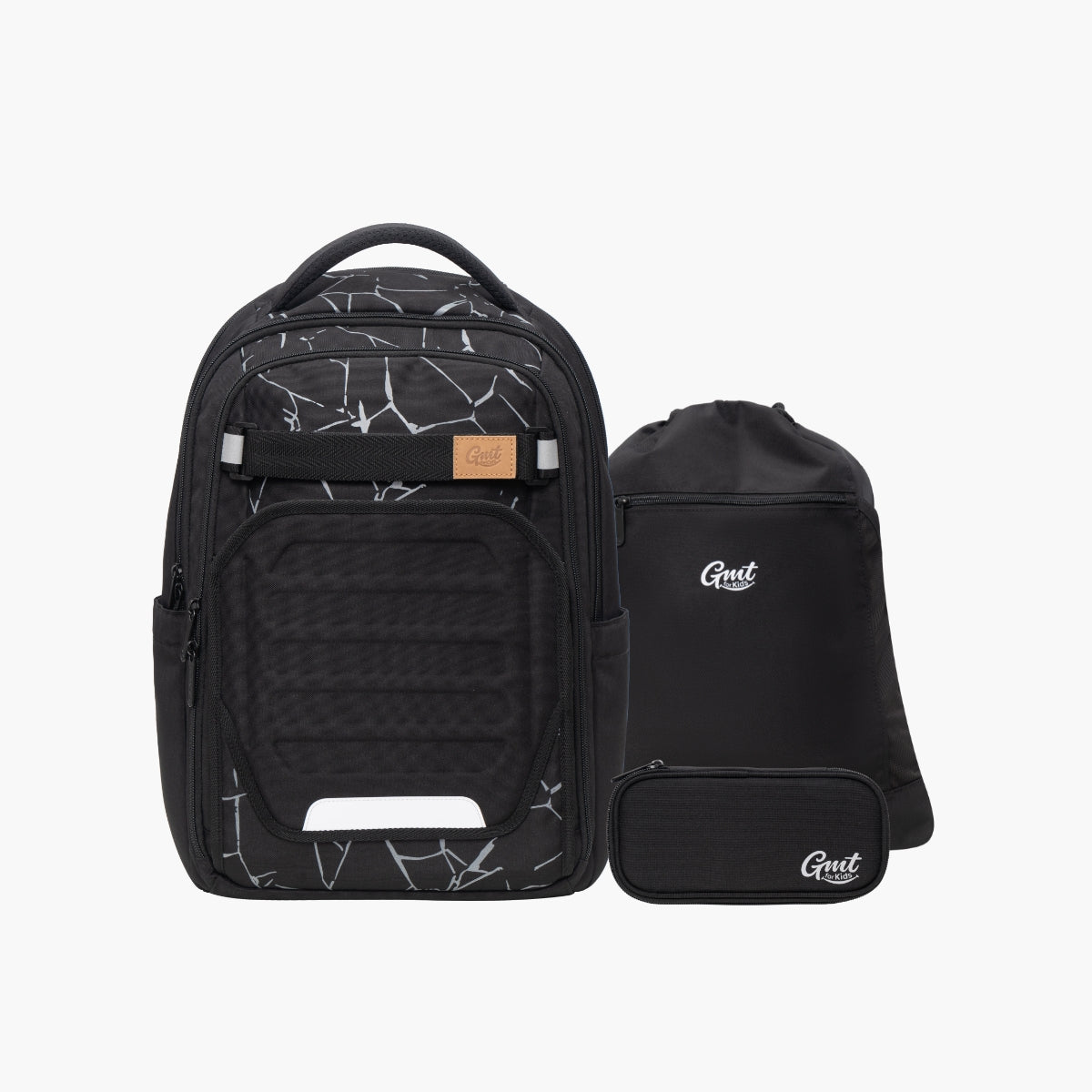 GMT TREND LUXURY 32L Schulranzen 3-Teiliges Set- Skyline Black