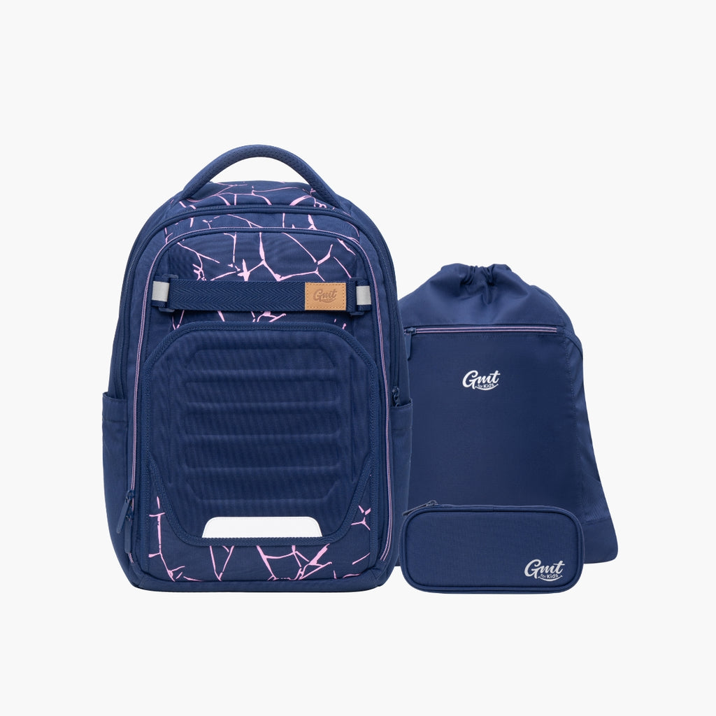 GMT TREND LUXURY 32L Schulranzen 3-Teiliges Set- Skyline Violet