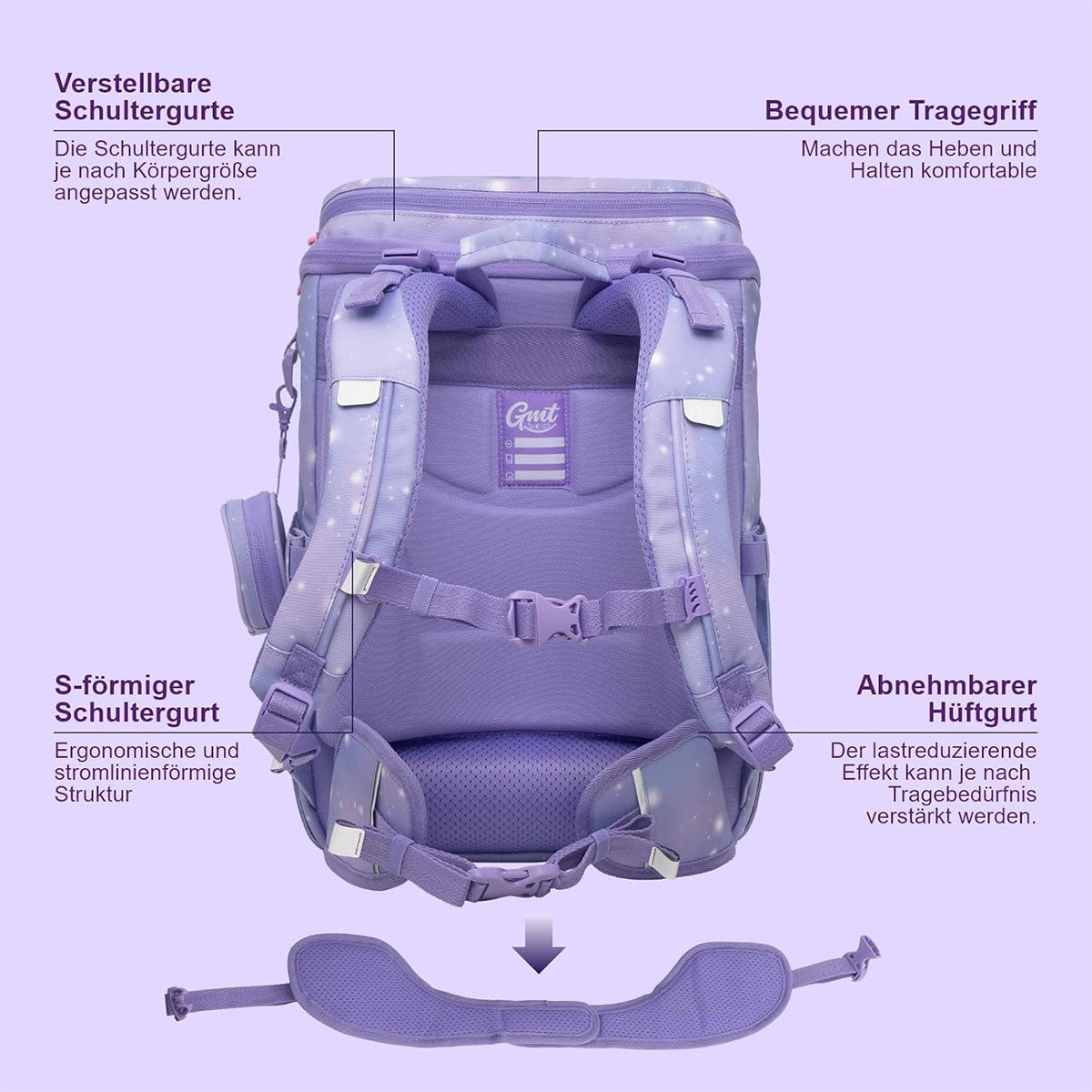 GMT LIGHT Pro Schulranzen-Set 6-teiliges