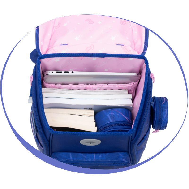 GMT_WONDER_Klassischer_Schulranzen_6-teiliges_Set-Purple_Butterfly