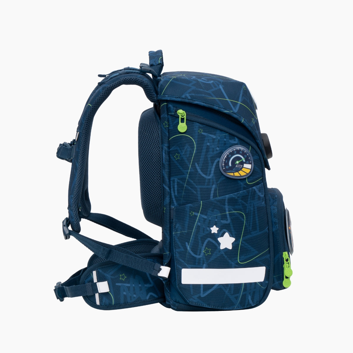 GMT WONDER Klassischer Schulranzen 6-teiliges Set - Blauer Brummi