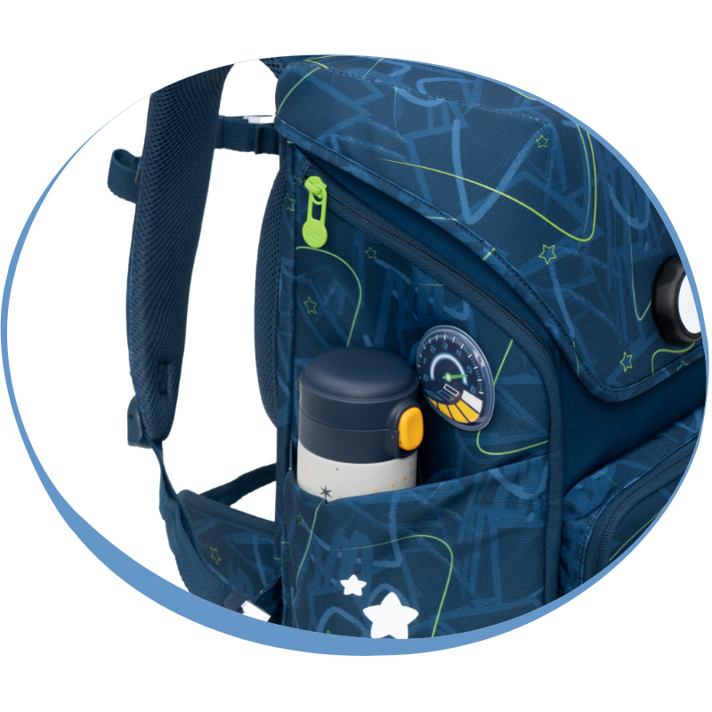 GMT_WONDER_Klassischer_Schulranzen_6-teiliges_Set_-_Blauer_Brummi