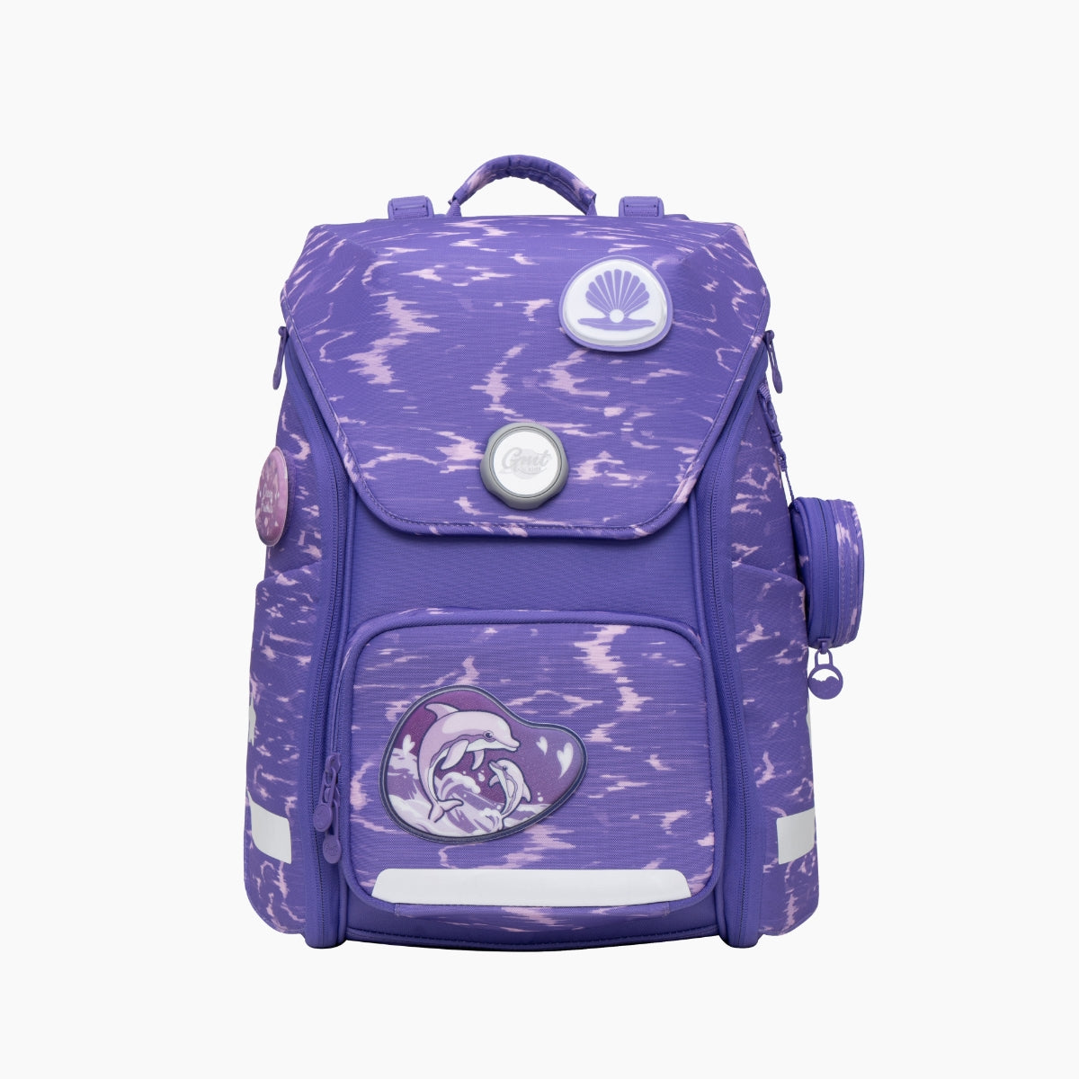 GMT WONDER Klassischer Schulranzen 6-teiliges Set -  Delfintraum