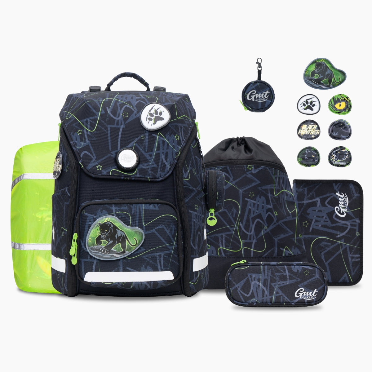 GMT WONDER Schulranzen Set -Black Panther