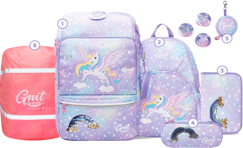 LIGHT Schulranzen 6-teiliges