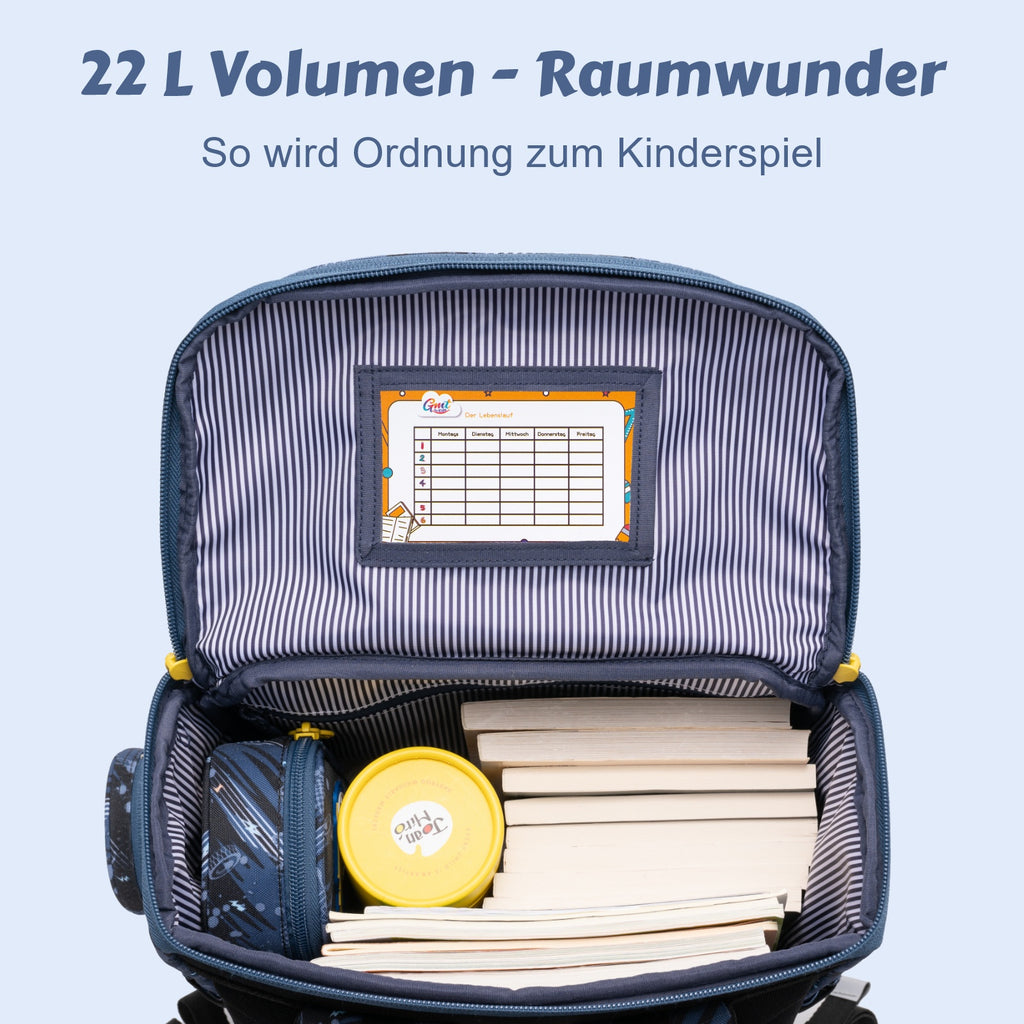 GMT LIGHT Schulranzen 4-teiliges Set - Rennwagen