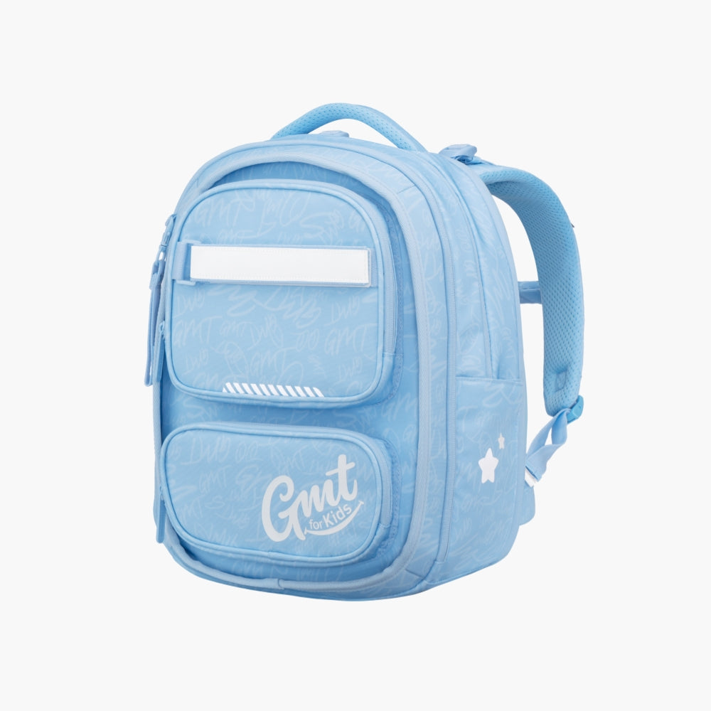 GMT SOLID Expandable, Ergonomic School Backpack - Sky Blue