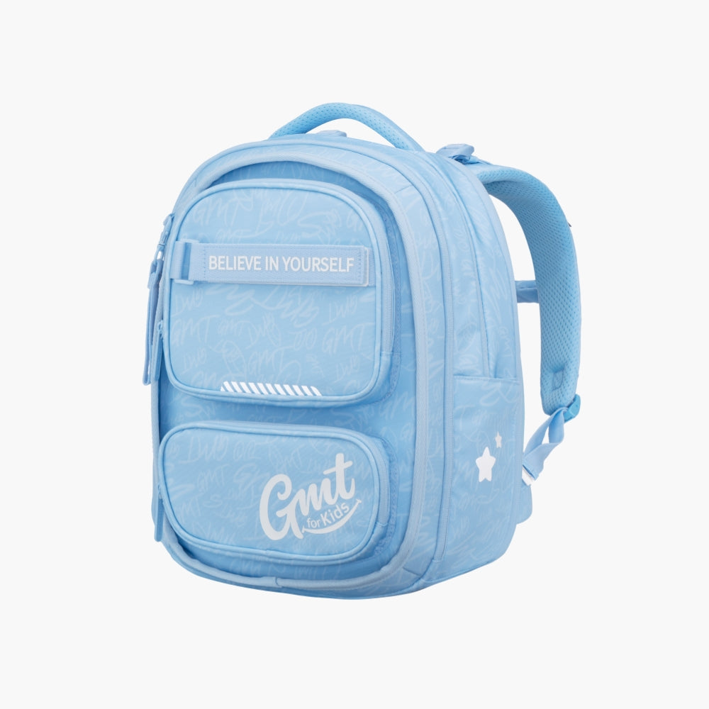 GMT SOLID Expandable, Ergonomic School Backpack - Sky Blue